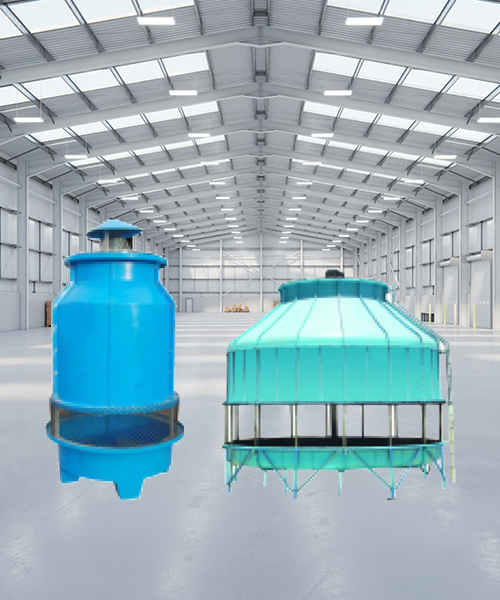 Round Bottle Type FRP Cooling Tower